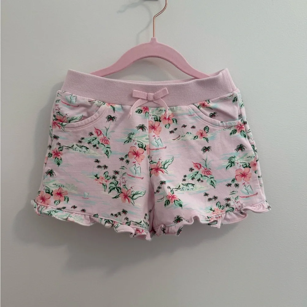 4T/5T Girls 5-Piece Shorts Bundle (Janie&Jack, Cat&Jack, Old Navy, Carters) - Picture 2 of 11
